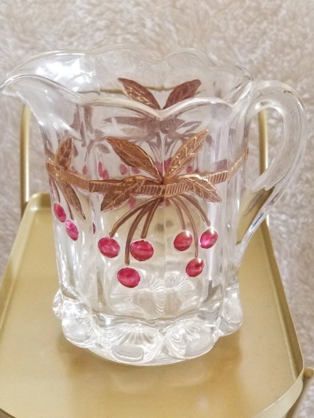 American Girl PC Samantha's Victorian Lemonade Set Glass Pitcher ONLY RETIRED